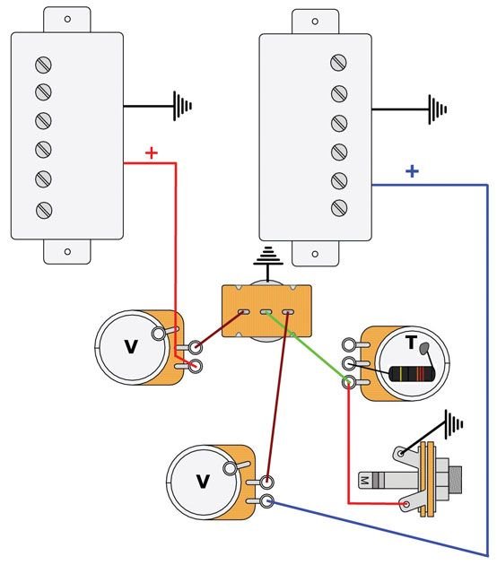 Mod Garage: Les Paul Master Wiring #2