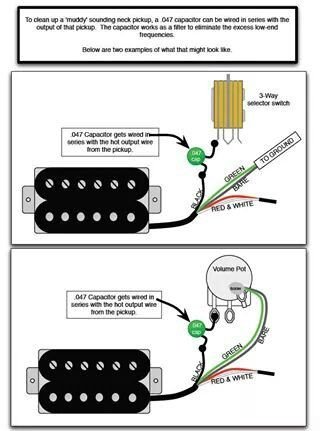 Adding a capacitor to sharpen up a neck pickup mudiness
