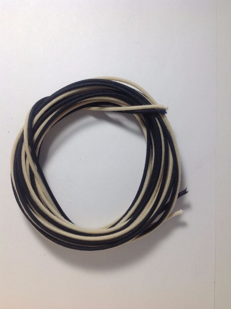Details about 20 Feet 22 awg Gavitt Pre Tinned Cloth Pushback Wire 10 Feet each Black / White